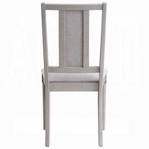 English Elm Elegant Gray Upholstered Side Chairs Set of 2 — Modern Wooden Dining Seats, Natural Gray Finish, Comfortable Contemporary Design B2741P331530