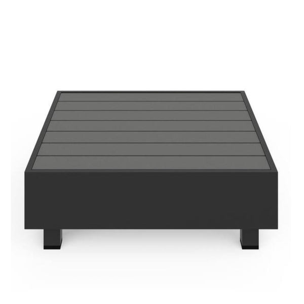 English Elm 5-piece Modular Outdoor Aluminum Sectional with Olefin Cushions and Square Coffee Table B082S00082