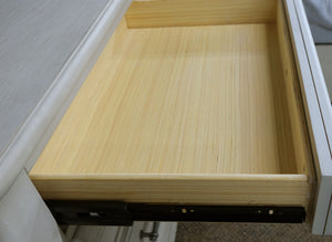 English Elm Wallace & Bay - Gray 3-Drawer Nightstand with USB Ports — Coastal Farmhouse Solid Wood Accent Table, Easy-Care Finish B2709P212316