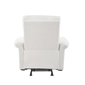 English Elm Manual Rocker Recliner Chair - Plush Gray Velvet Glider For Small Spaces, Home Theater & Nurseries W1028S00047