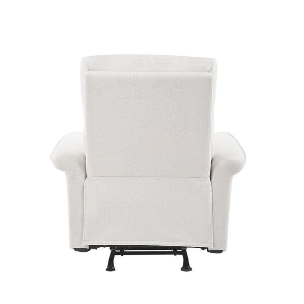 English Elm Manual Rocker Recliner Chair - Plush Gray Velvet Glider For Small Spaces, Home Theater & Nurseries W1028S00047