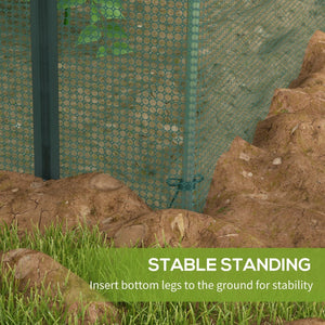 English Elm Outsunny 4' X 4' Crop Cage - Durable Plant Protection Tent With Zippered Access For Garden Safety W2225P174499-GIGA