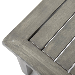 English Elm Christopher Knight Home® - 4-Pieces Acacia Wood Patio Furniture Set with Grey Rope & Beige Cushions, Weatherproof Deep Seating Set N780P171148F