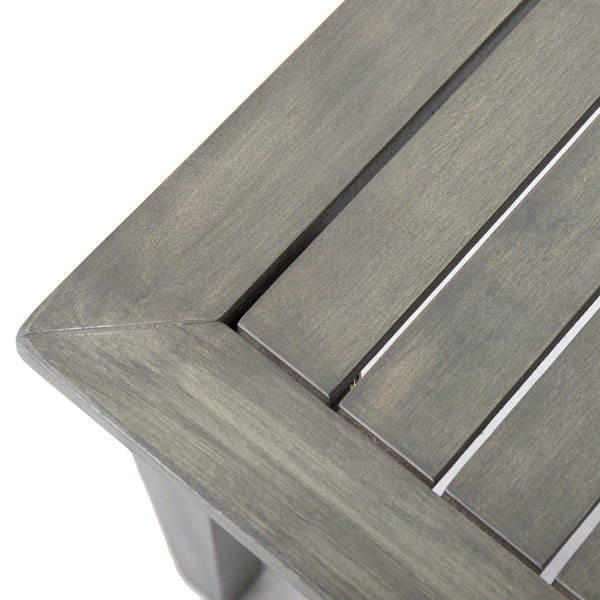 English Elm Christopher Knight Home® - 4-Pieces Acacia Wood Patio Furniture Set with Grey Rope & Beige Cushions, Weatherproof Deep Seating Set N780P171148F