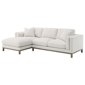 English Elm O'brien Sectional with Chaise Plush Sand Fabric Contemporary Living Room Sofa B062S01529