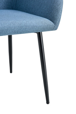 English Elm Leisure Modern Accent Armchairs Set Of 2 - Plush Teddy Fabric, Stylish Black Metal Legs, Durable Comfort W370P203685