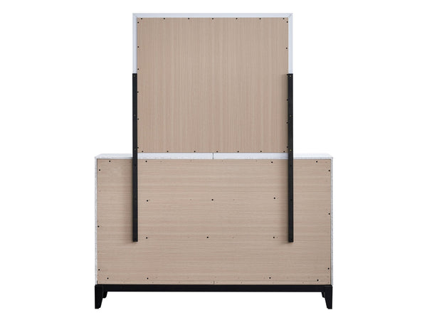 English Elm Glasgow Five-Drawer Chest with Dovetail Construction and Smooth Glides for Ample Organized Storage White 36 L x 60 W x 19 H B078P349548