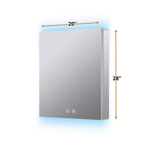 English Elm Corsica Frameless Led Medicine Cabinet with Defogger for Modern Bathrooms B2731P477795