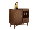 Caven Bar Cabinet - Walnut 108815  Sunpan