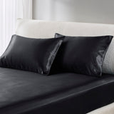 Madison Park Essentials Satin Glam/Luxury Luxury 2 PC Pillowcases MPE21-777 Black