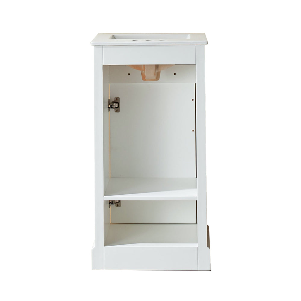English Elm Fully Assembled 18'' Freestanding Bathroom Vanity With Eco-Friendly Top & Dual Handle Options W1826P347105