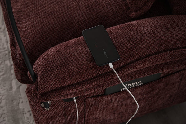 English Elm United We Win 106" U-Shape Sectional Sofa - Comfy Chenille Couch With Usb Ports, Storage Ottoman & Pillows W1568S00235-GIGA