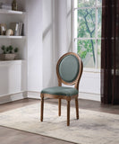 OSP Home Furnishings Lillian Oval Back Chair Klein Sea