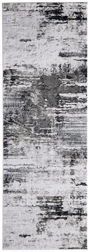 Feizy Rugs Prasad Abstract Distressed Rug – Durable Polypropylene Blend, Stain Resistant, Modern Geometric Design Ivory,Gray,Taupe Polypropylene,Polyester 67039n9fivychli71