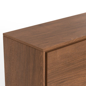 English Elm Lowry Sideboard Buffet - Handcrafted Walnut Veneer With Modern Industrial Design & Ample Storage B136P158873