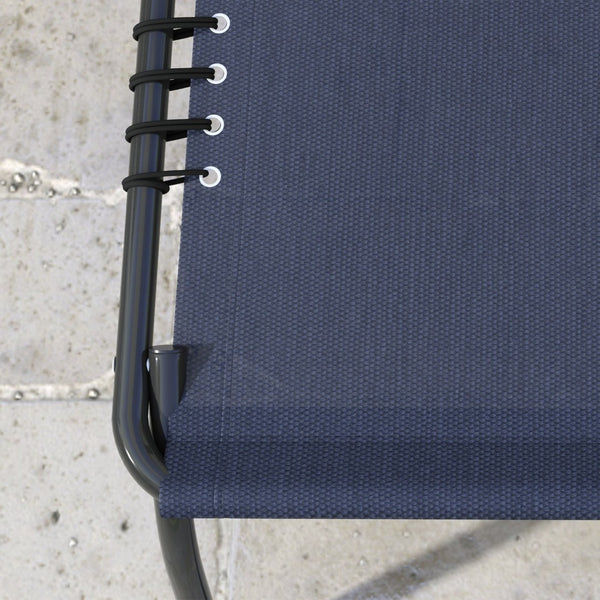 English Elm Outsunny Folding Chaise Lounge Set Of 2 - Adjustable Pool Chairs With Pillow For Ultimate Comfort W2225P174368-GIGA