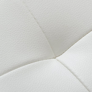 Vig Furniture Click - Set Of 2 Modern White Leatherette Dining Chairs With Stylish Stainless Steel Legs & Comfort White  Vgvcb808-wht