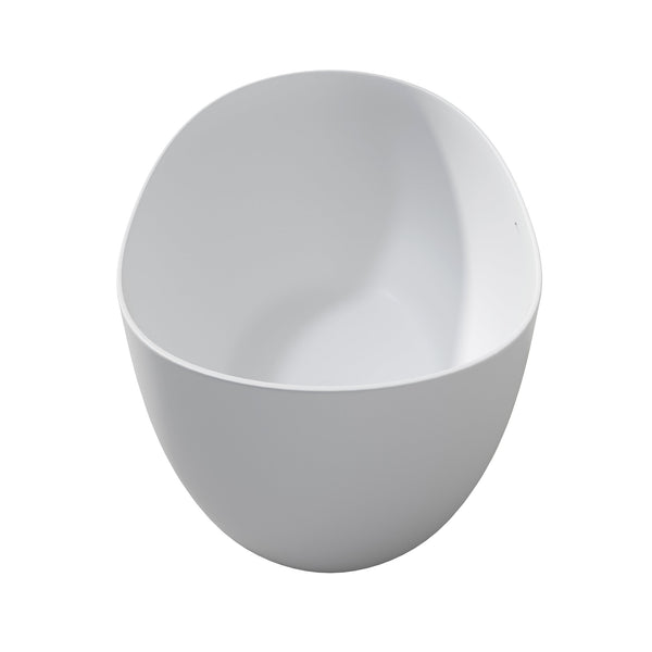 English Elm 65 Inch Freestanding Soaking Tub Eco Stone Resin Matte Spa Basin Modern Bath T3785P353968