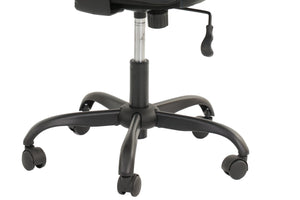 English Elm Blue Faux Leather Office Chair Ergonomic Plush Padding Lumbar Support Adjustable Height Casters B011P366762