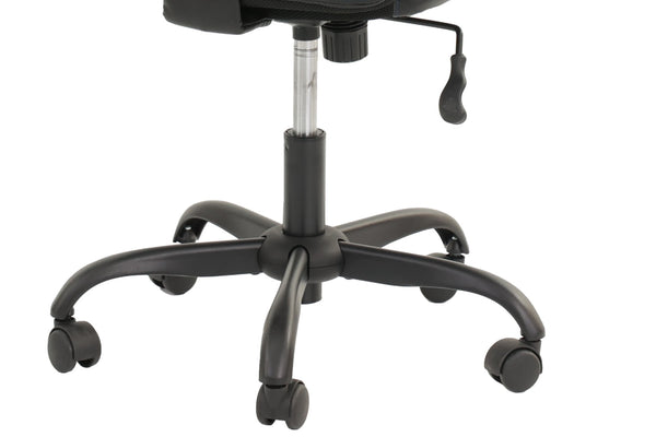 English Elm Blue Faux Leather Office Chair Ergonomic Plush Padding Lumbar Support Adjustable Height Casters B011P366762