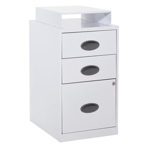 OSP Home Furnishings Metal File Cabinet White
