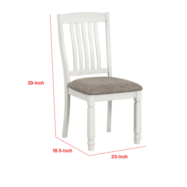 English Elm Mipo Counter Height Dining Chairs Two-tone Grid Back with White Upholstered Seats Set B056P417058