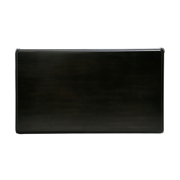 English Elm Traditional Rectangle Coffee Table - Elegant Carved Design, Curved Legs, Solid Wood, Espresso Finish B2741P361113-GIGA