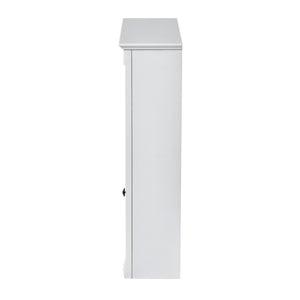 English Elm 24'' 24'' Wall Mounted Bathroom Mirror Cabinet with Adjustable Shelves, Space-Saving Modern Storage Solution White N710P195492K