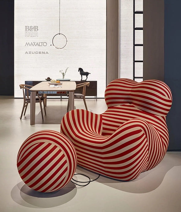 English Elm Armchair plush ergonomic polyester lounge chair with high-quality comfort, supportive design, customizable colors (98) Red B341P384731