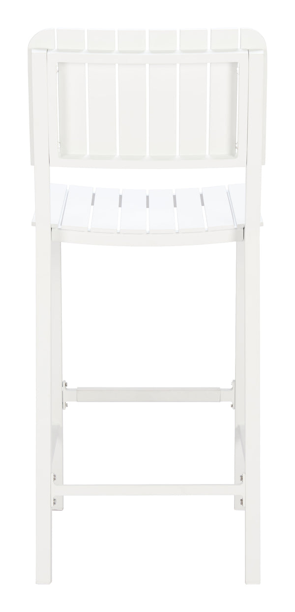 Zuo Modern Kayu Barstool White - Modern Outdoor Seating, Durable Aluminum Construction, Lightweight & Stylish White Aluminum 704149-zuo-modern