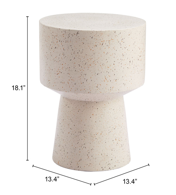 Masko Side Table Beige 110191 Zuo Modern