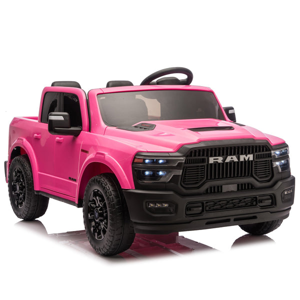 English Elm 24v Dodge Ram 2500 Licensed Kids Ride on Truck with Remote Dual Motors Suspension W1578P305899