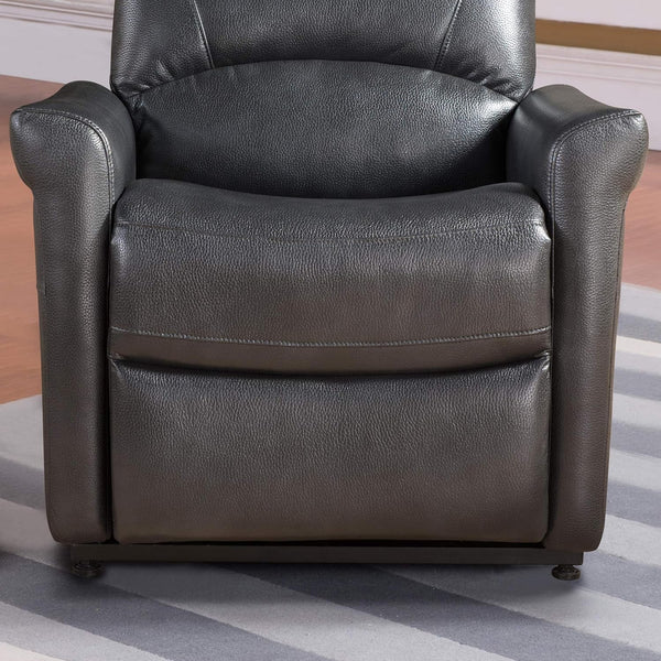 English Elm 1pc Faux Leather Power Lift Recliner with Massage and Full Chaise Pad for Living Rooms B011P205578