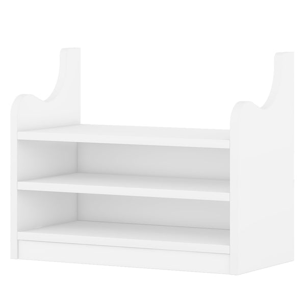 English Elm 4-in-1 Hall Tree with Bench, 7 Hooks, 2 Cabinets & 4 Drawers for Entryway Storage and Seating White W1580S00090