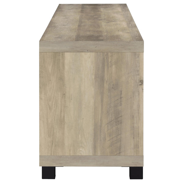 English Elm Arnaud Matte Black 3 Piece Entertainment Center with Media Towers for Living Room B062S01766
