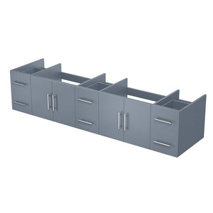 English Elm Dark Grey Double Bath Vanity - 84" W, Modern Design With Ample Storage For Organized Bathrooms B2731P258538