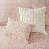 Madison Park Signature Haven Modern/Contemporary 9 Piece Chenille Jacquard Comforter Set MPS10-466 Blush