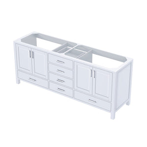 English Elm White Double Bath Vanity - 80" W X 22" D, Elegant Storage Solution With Soft-Close Drawers & Cabinets B2731P258931-GIGA
