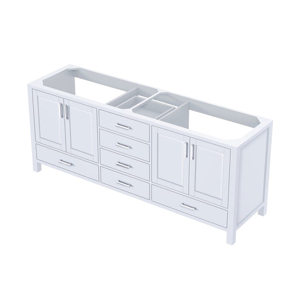 English Elm White Double Bath Vanity - 80" W X 22" D, Elegant Storage Solution With Soft-Close Drawers & Cabinets B2731P258931-GIGA