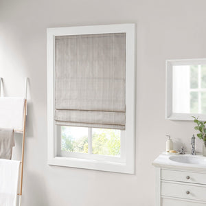 English Elm Basketweave Room Darkening Roman Shade with Thermal Foam Backing, Cordless, OEKO-TEX Certified taupe 6.08 L x 10.5 W x 7.5 H B03598290