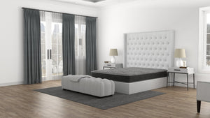 English Elm Cs Hybrid Pocket Coil Firm Queen Mattress with Knitted Top and Edge Support B337P293518