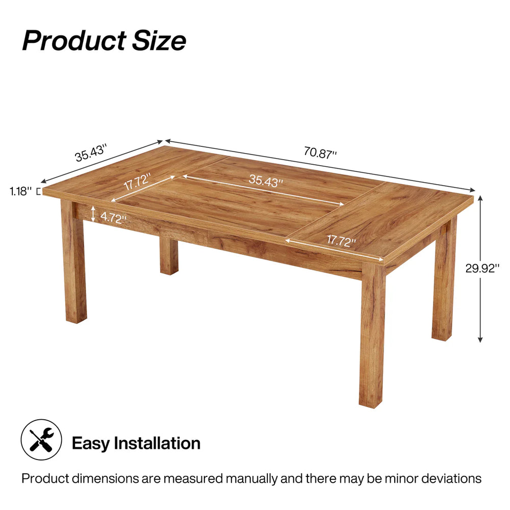 English Elm Woodgrain Walnut Look Bar Height Table with Hexagonal Base for Home Loft Dining T3971P456227