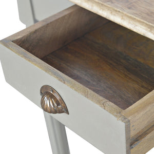 English Elm Solid Wood Handcrafted Writing Desk - Vintage French-Inspired Design With Durable Storage Solutions B182P280765-GIGA