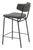 Charon Counter Stool - Set of 2 Vintage Black 110263 Zuo Modern