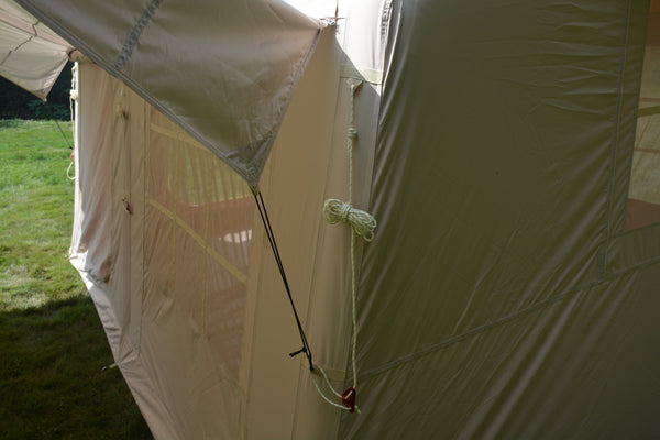 English Elm 9.8x13ft Inflatable Glamping Tent with Canopy Waterproof Air Beam Easy Setup 4 Person W640P244861
