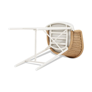 English Elm Jennifer Taylor Home - Santorini 28" Wicker Back Bar Stool Set Of 2 - Wheat Beige, Weather-Resistant, Stylish Comfort B2719P308009