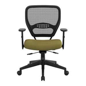 OSP Home Furnishings Air Grid Ergonomic Mesh Office Chair with Lumbar Support and Greenguard Certified Airflow Twilight Lilypad 5500SL-K010