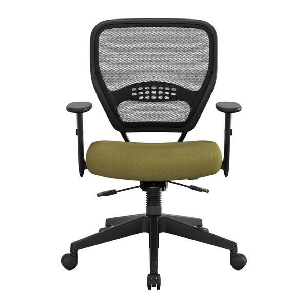 OSP Home Furnishings Air Grid Ergonomic Mesh Office Chair with Lumbar Support and Greenguard Certified Airflow Twilight Lilypad 5500SL-K010