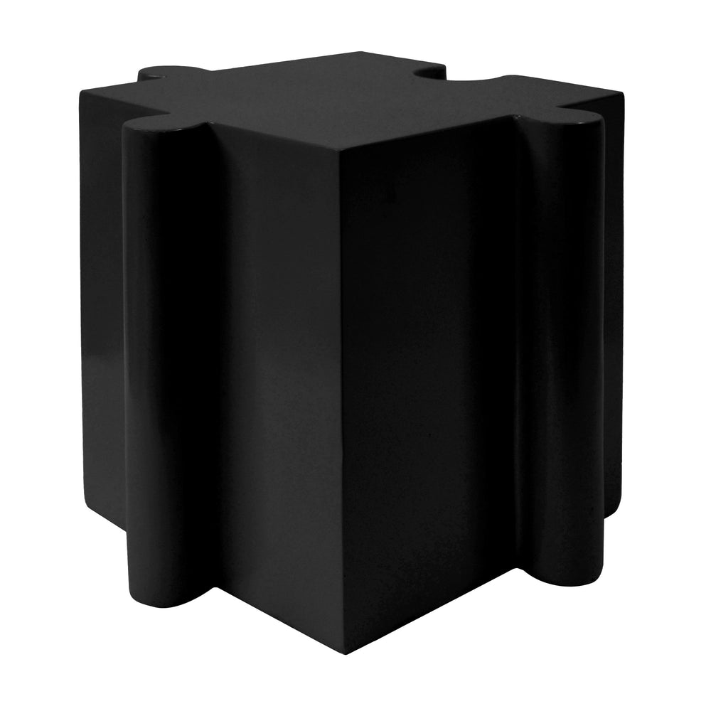 English Elm Christopher Knight Home® - Puzzle Art Side Table - Modular Mgo Design For Indoor & Outdoor Use, Customizable, Black Finish N770P347931B