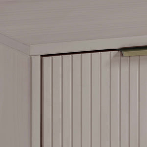 English Elm Granville 18" Nightstand In Light Gray – Modern Glam Solid Wood Design With Stylish Storage Solution B365P398152